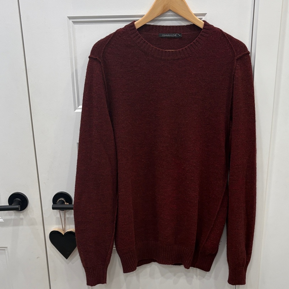 Men's Burgundy Sweater